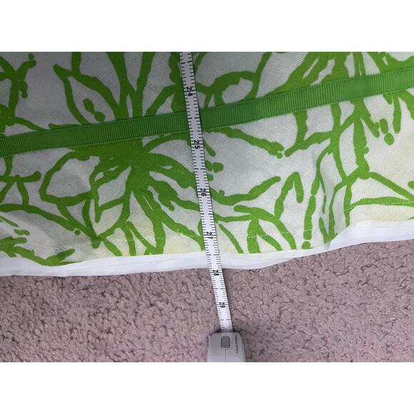 Women's Green Floral Cato Linen Blend Skirt 18/20 - Picture 4 of 6